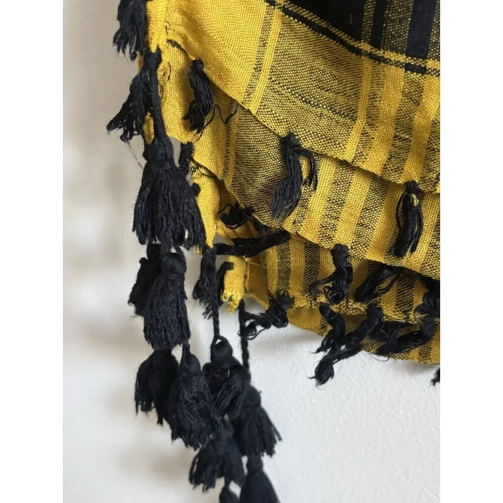 Combat THE SHEMAGH Arab Afghanistan Scarf One Size Yellow Black  Unisex